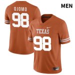 Texas Longhorns Men's #98 Moro Ojomo Authentic Orange NIL 2022 College Football Jersey KUG70P1L